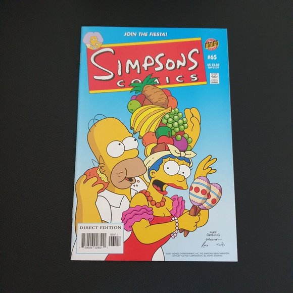 Bongo Comics Group Simpsons 65 2001 Book Collector Sandoval Dixon Bagged Boarded - Picture 1 of 2